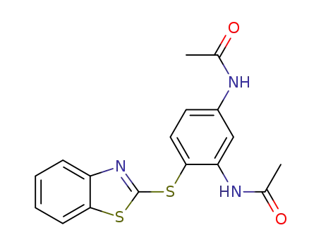 2-<(2,4-diacetylaminophenyl)thio>benzothiazole