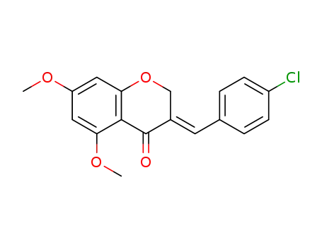 (E)-5,7-dimethoxy-3-(4-chlorobenzylidene)-4-chromanone