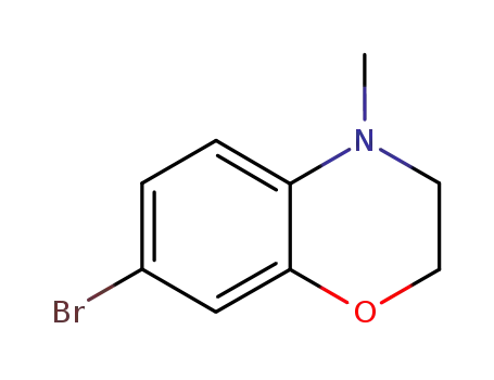 Molecular Structure of 154264-95-6 (7-BROMO-4-METHYL-3,4-DIHYDRO-2H-1,4-BENZOXAZINE)