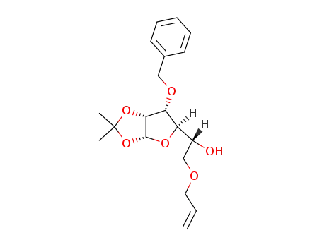 Molecular Structure of 299438-14-5 (6-O-allyl-3-O-benzyl-1,2-O-isopropylidene-α-D-allofuranose)