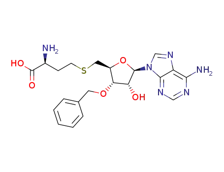 (S)-2-amino-4-((((2S,3S,4R,5R)-5-(6-amino-9H-purin-9-yl)-3-(benzyloxy)-4-hydroxytetrahydrofuran-2-yl)methyl)thio)butanoic acid