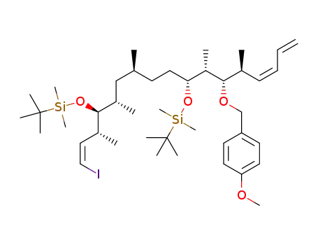 (5S,6S,8S,11R)-5-[(R,Z)-4-iodobut-3-en-2-yl]-11-[(2R,3S,4S,Z)-3-(4-methoxybenzyloxy)-4-methylocta-5,7-dien-2-yl]-2,2,3,3,6,8,13,13,14,14-decamethyl-4,12-dioxa-3,13-disilapentadecane