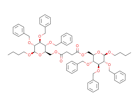 bis-(butyl 2,3,4-tri-O-benzyl-β-D-glucopyranosid-6-yl) succinate