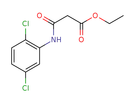 Molecular Structure of 104330-52-1 (Propanoic acid, 3-[(2,5-dichlorophenyl)amino]-3-oxo-, ethyl ester)