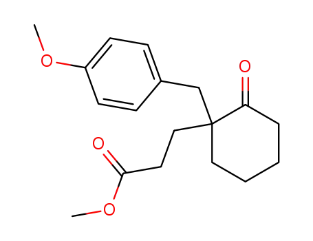 3-[1-(4-Methoxy-benzyl)-2-oxo-cyclohexyl]-propionic acid methyl ester