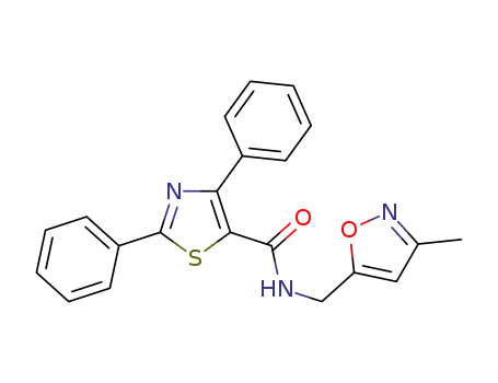 N-[(3-methylisoxazol-5-yl)methyl]-2,4-diphenylthiazole-5-carboxamide