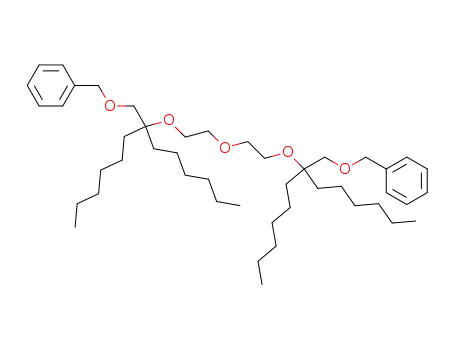 Molecular Structure of 423169-19-1 (7,17-bis(benzyloxymethyl)-7,15-dihexyl-8,11,14-trioxaheneicosane)