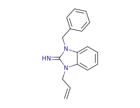 Molecular Structure of 515867-20-6 (1-allyl-3-benzyl-2,3-dihydro-1H-benzimidazol-2-imine)