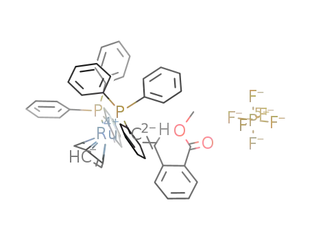 [Cp(PPh<sub>3</sub>)2Ru(CCHC<sub>6</sub>H<sub>4</sub>CO<sub>2</sub>CH<sub>3</sub>)][PF<sub>6</sub>]