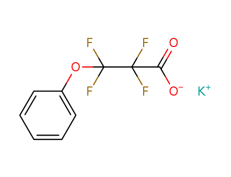 Molecular Structure of 206667-03-0 (C<sub>9</sub>H<sub>5</sub>F<sub>4</sub>O<sub>3</sub><sup>(1-)</sup>*K<sup>(1+)</sup>)