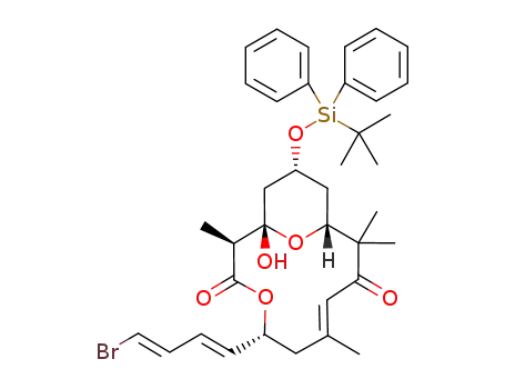 (E)-(1S,2S,5R,11R,13R)-5-((1E,3E)-4-Bromo-buta-1,3-dienyl)-13-(tert-butyl-diphenyl-silanyloxy)-1-hydroxy-2,7,10,10-tetramethyl-4,15-dioxa-bicyclo[9.3.1]pentadec-7-ene-3,9-dione