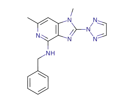 1H-Imidazo[4,5-c]pyridin-4-amine,
1,6-dimethyl-N-(phenylmethyl)-2-(2H-1,2,3-triazol-2-yl)-
