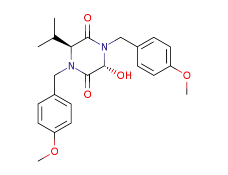 (3S,6R)-N,N'-bis(p-methoxybenzyl)-6-hydroxy-3-isopropylpiperazine-2,5-dione
