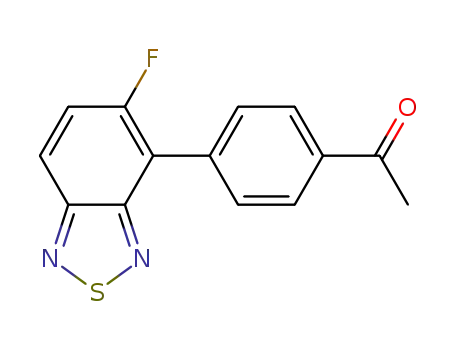 Molecular Structure of 1557036-91-5 (1-(4-(5-fluorobenzo[c][1,2,5]thiadiazol-4-yl)phenyl)ethanone)