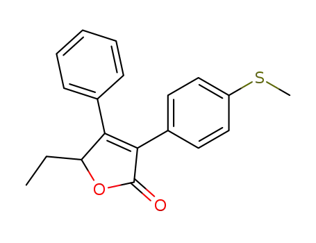 2(5H)-Furanone, 5-ethyl-3-[4-(methylthio)phenyl]-4-phenyl-