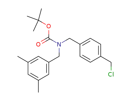 (4-chloromethyl-benzyl)-(3,5-dimethyl-benzyl)-carbamic acid <i>tert</i>-butyl ester