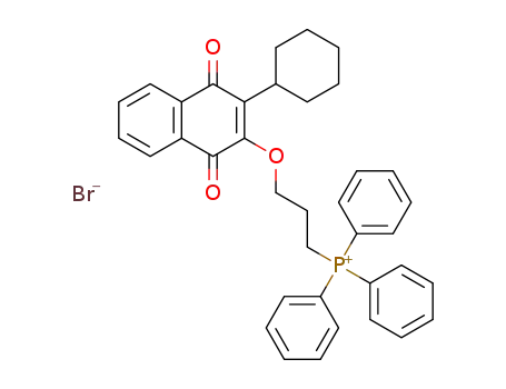 3-[(3-(cyclohexyl)-1,4-dioxonaphthalen-2-yl)oxy]propyltriphenylphosphonium bromide