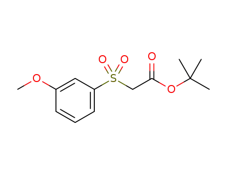 Molecular Structure of 1504589-22-3 (tert-butyl 2-((3-methoxyphenyl)sulfonyl)acetate)