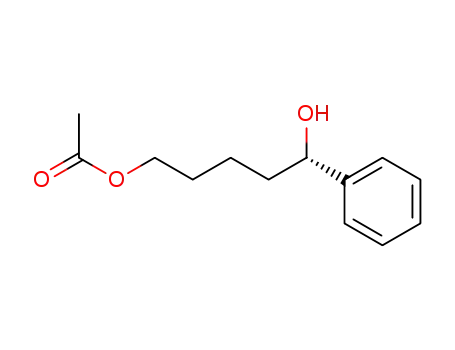 Molecular Structure of 139527-15-4 (1,5-Pentanediol, 1-phenyl-, 5-acetate, (S)-)
