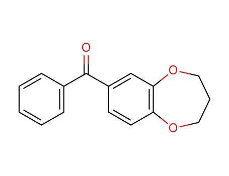 Molecular Structure of 147644-07-3 (3,4-DIHYDRO-2H-1,5-BENZODIOXEPIN-7-YL(PHENYL)METHANONE)