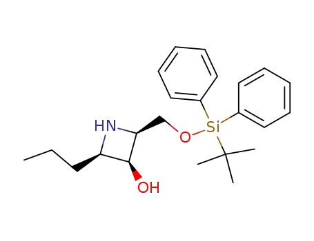 (2S,3S,4R)-2-(tert-Butyl-diphenyl-silanyloxymethyl)-4-propyl-azetidin-3-ol