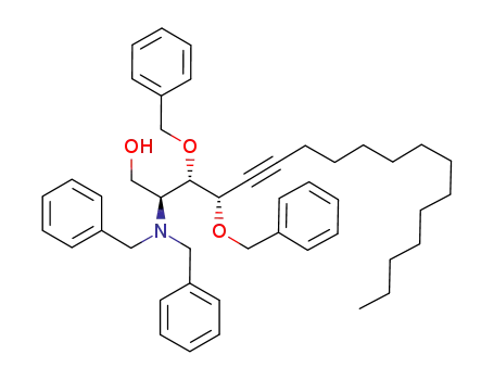 (2S,3S,4S)-2-N,N-dibenzylamino-3,4-dibenzyloxy-5-octadecyn-1,3,4-triol