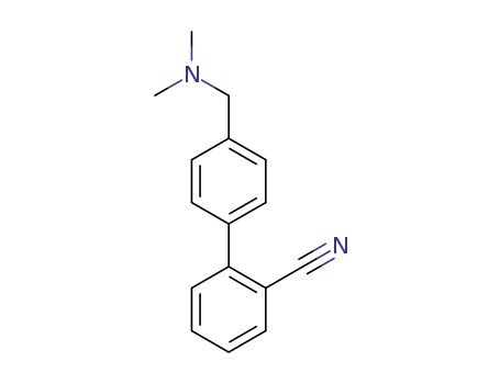 Molecular Structure of 1000930-96-0 (4'-((dimethylamino)methyl)-[1,1'-biphenyl]-2-carbonitrile)