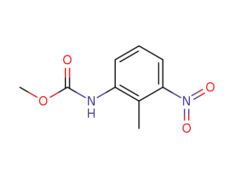 Molecular Structure of 817572-88-6 (Carbamic acid, (2-methyl-3-nitrophenyl)-, methyl ester (9CI))