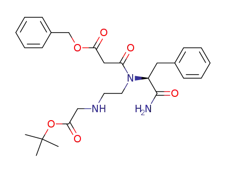 2(S)-[N-[2-[N'-(tert-butyloxycarbonylmethyl)]aminoethyl]-N-[(1',3'-dioxo-3'-benzyloxy)propyl]]-2-amino-3-phenylpropionamide