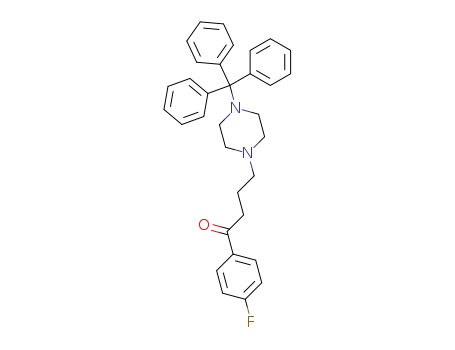 Molecular Structure of 212831-73-7 (1-Butanone, 1-(4-fluorophenyl)-4-[4-(triphenylmethyl)-1-piperazinyl]-)