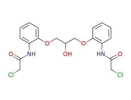 Molecular Structure of 118721-11-2 (Acetamide,
N,N'-[(2-hydroxy-1,3-propanediyl)bis(oxy-2,1-phenylene)]bis[2-chloro-)
