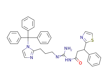 N<sub>1</sub>-[3-phenyl-3-(thiazol-2-yl)propanoyl]-N<sub>2</sub>-[3-(1-trityl-1H-imidazol-2-yl)propyl]guanidine