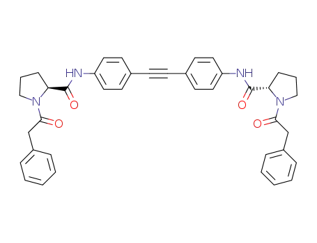 Molecular Structure of 1219630-12-2 ((2S,2’S)-N,N’-(1,2-ethynediyldi-4,1-phenylene)bis(1-(phenylacetyl)-2-pyrrolidinecarboxamide))