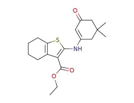 ethyl 2-[(5,5-dimethyl-3-oxocyclohexen-1-yl)amino]-4,5,6,7-tetrahydrobenzo[b]thiopene-3-carboxylate