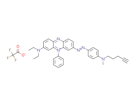 C<sub>34</sub>H<sub>35</sub>N<sub>6</sub><sup>(1+)</sup>*C<sub>2</sub>F<sub>3</sub>O<sub>2</sub><sup>(1-)</sup>