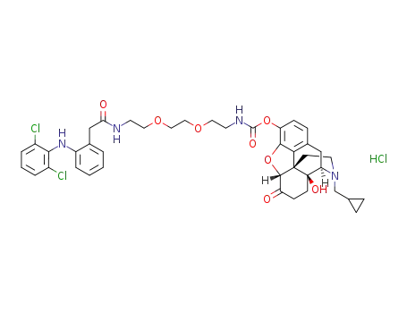 C<sub>41</sub>H<sub>46</sub>Cl<sub>2</sub>N<sub>4</sub>O<sub>8</sub>*ClH