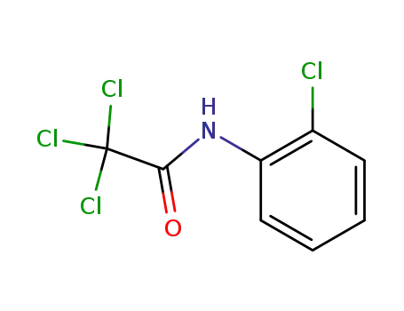 Molecular Structure of 20668-12-6 (Acetamide, 2,2,2-trichloro-N-(2-chlorophenyl)-)