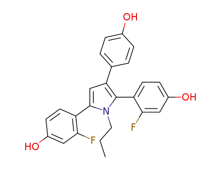 C<sub>25</sub>H<sub>21</sub>F<sub>2</sub>NO<sub>3</sub>