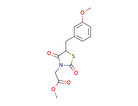 [5-(3-methoxy-benzyl)-2,4-dioxo-thiazolidin-3-yl]-acetic acid methyl ester