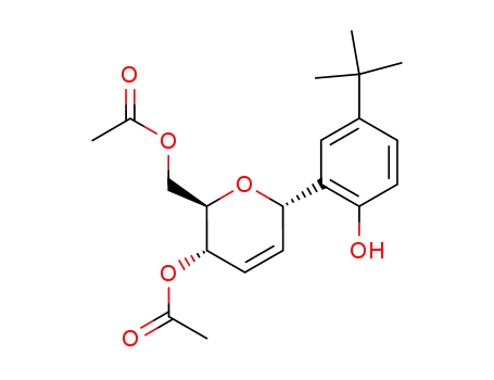 5-tert-butyl-1-(4,6-di-O-acetyl-2,3-dideoxy-α-D-erythro-hex-2-enopyranosyl)-2-hydroxybenzene