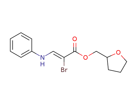 (Z)-(tetrahydrofuran-2-yl)methyl 2-bromo-3-(phenylamino)acrylate