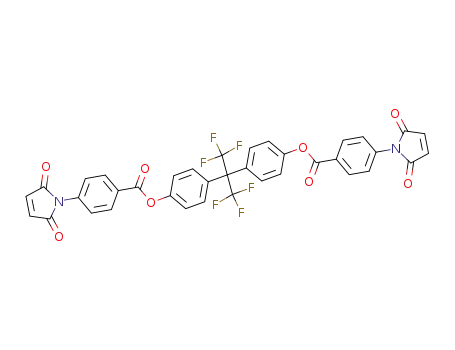 Benzoic acid, 4-(2,5-dihydro-2,5-dioxo-1H-pyrrol-1-yl)-,
[2,2,2-trifluoro-1-(trifluoromethyl)ethylidene]di-4,1-phenylene ester