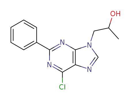 6-chloro-9-(2-hydroxy-1-propyl)-2-phenylpurine