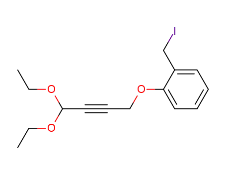 Benzene, 1-[(4,4-diethoxy-2-butynyl)oxy]-2-(iodomethyl)-