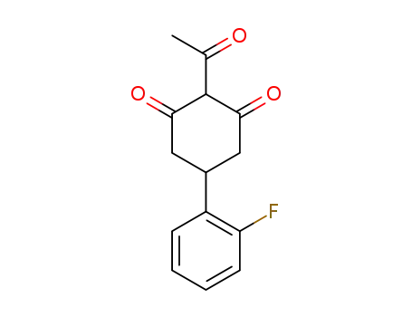2-acetyl-5-(2-fluorophenyl)cyclohexane-1,3-dione