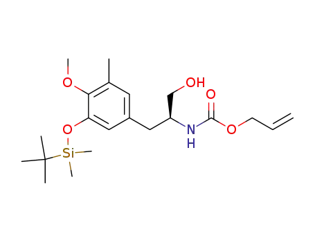 (S)-allyl 1-hydroxy-3-(3-tert-butyldimethylsilyloxy-4-methoxy-5-methylphenyl)propan-2-ylcarbamate