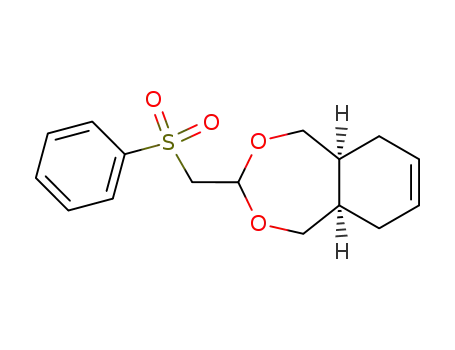 (4aR,9aS)-7-Benzenesulfonylmethyl-1,4,4a,5,9,9a-hexahydro-6,8-dioxa-benzocycloheptene