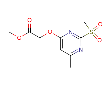 methyl (6-methyl-2-methylsulfonyl-4-pyrimidinyloxy)acetate