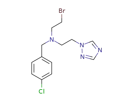 N-(2-(1,2,4-triazol-1-yl)ethyl)-2-bromo-N-(4-chlorobenzyl)ethanamine