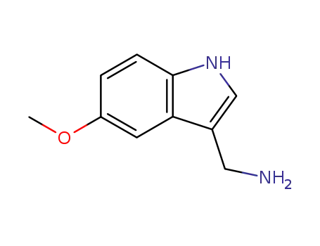 Molecular Structure of 60523-82-2 (5-Methoxy-1H-indol-3-methylamine)